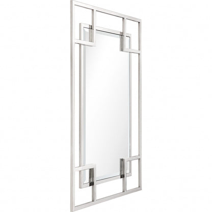 X Shaped Rectangular Mirror