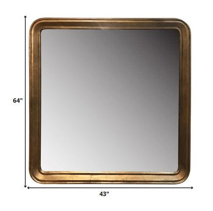 Gold Framed Square Mirror