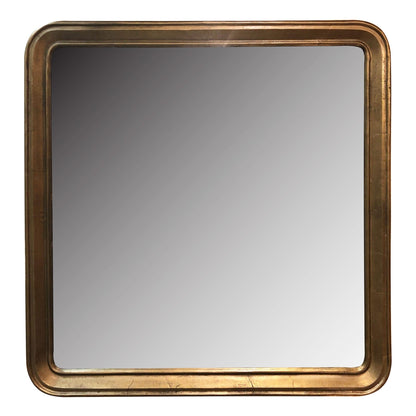 Gold Framed Square Mirror