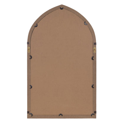 Vintage Wood and Iron Wall Mirror