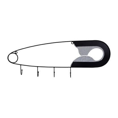 Wood and Metal Safety Pin Wall Hooks