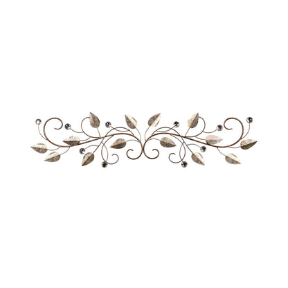 Sparkle Gold Metal Leaves and Bling Over the Door Décor