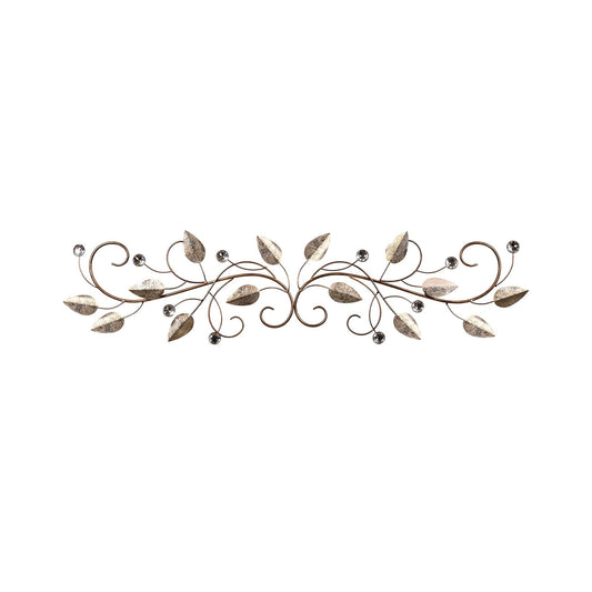 Sparkle Gold Metal Leaves and Bling Over the Door Décor