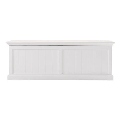 Classic White Paneled Storage Chest