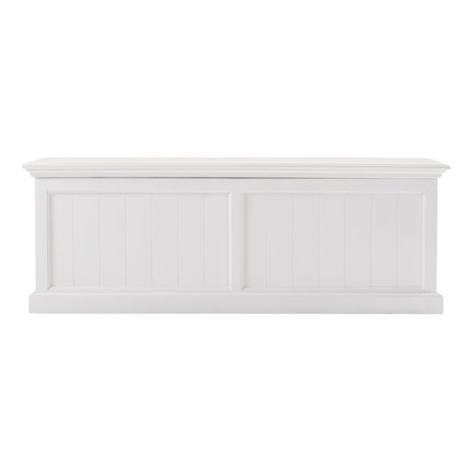 Classic White Paneled Storage Chest