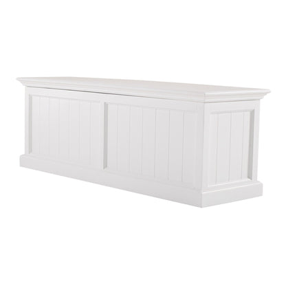 Classic White Paneled Storage Chest