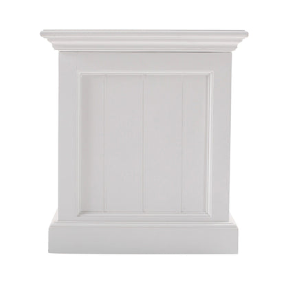 Classic White Paneled Storage Chest