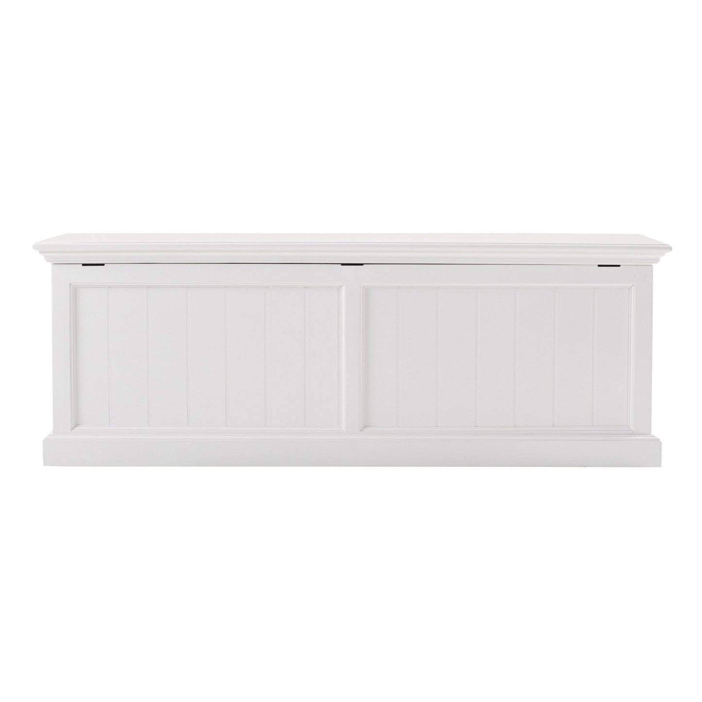 Classic White Paneled Storage Chest