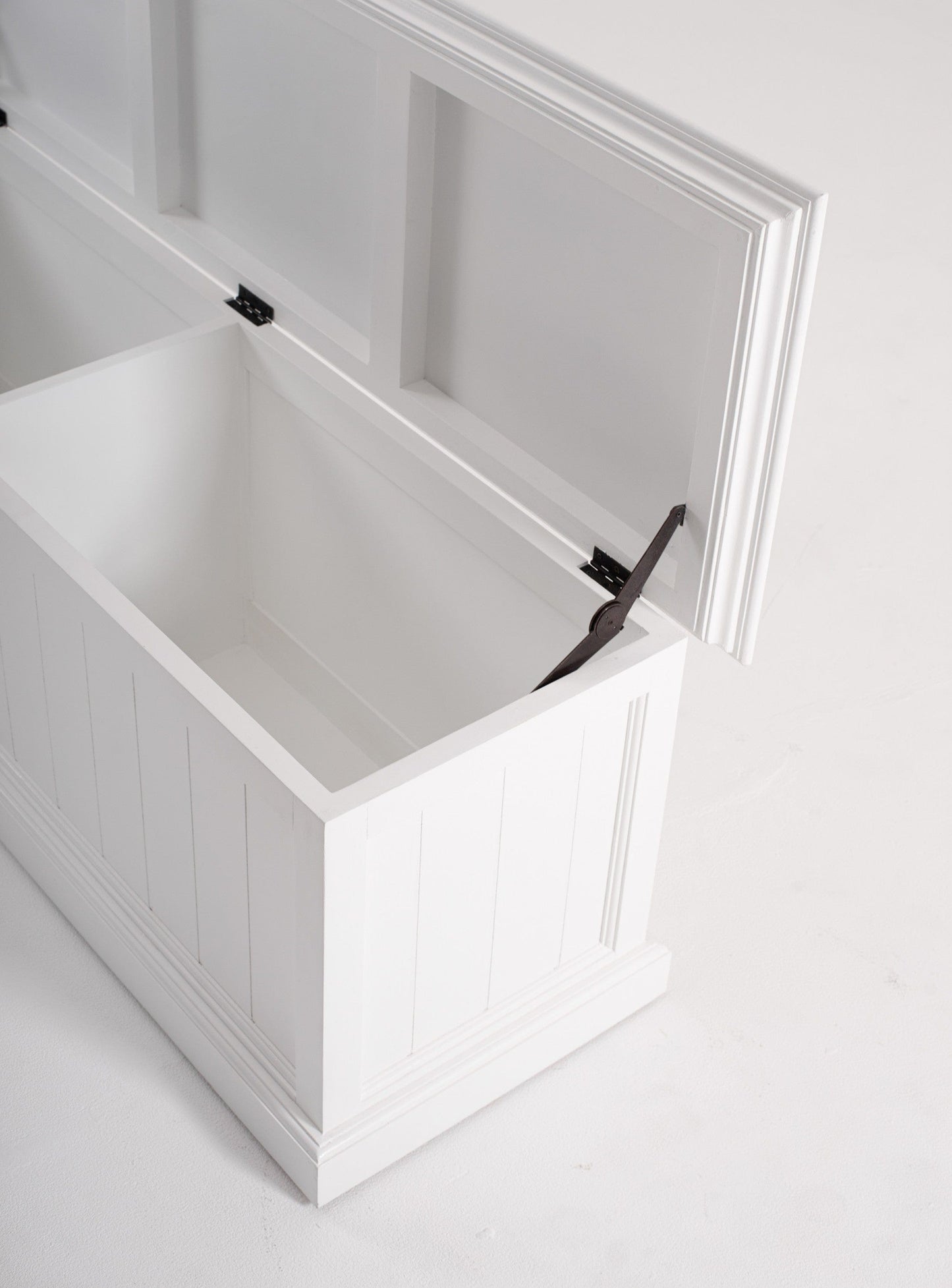 Classic White Paneled Storage Chest