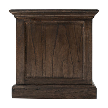 71" Black Wash Wood Entertainment Unit with Four Drawers