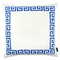 Blue and White Greek Key Classic Throw Pillow