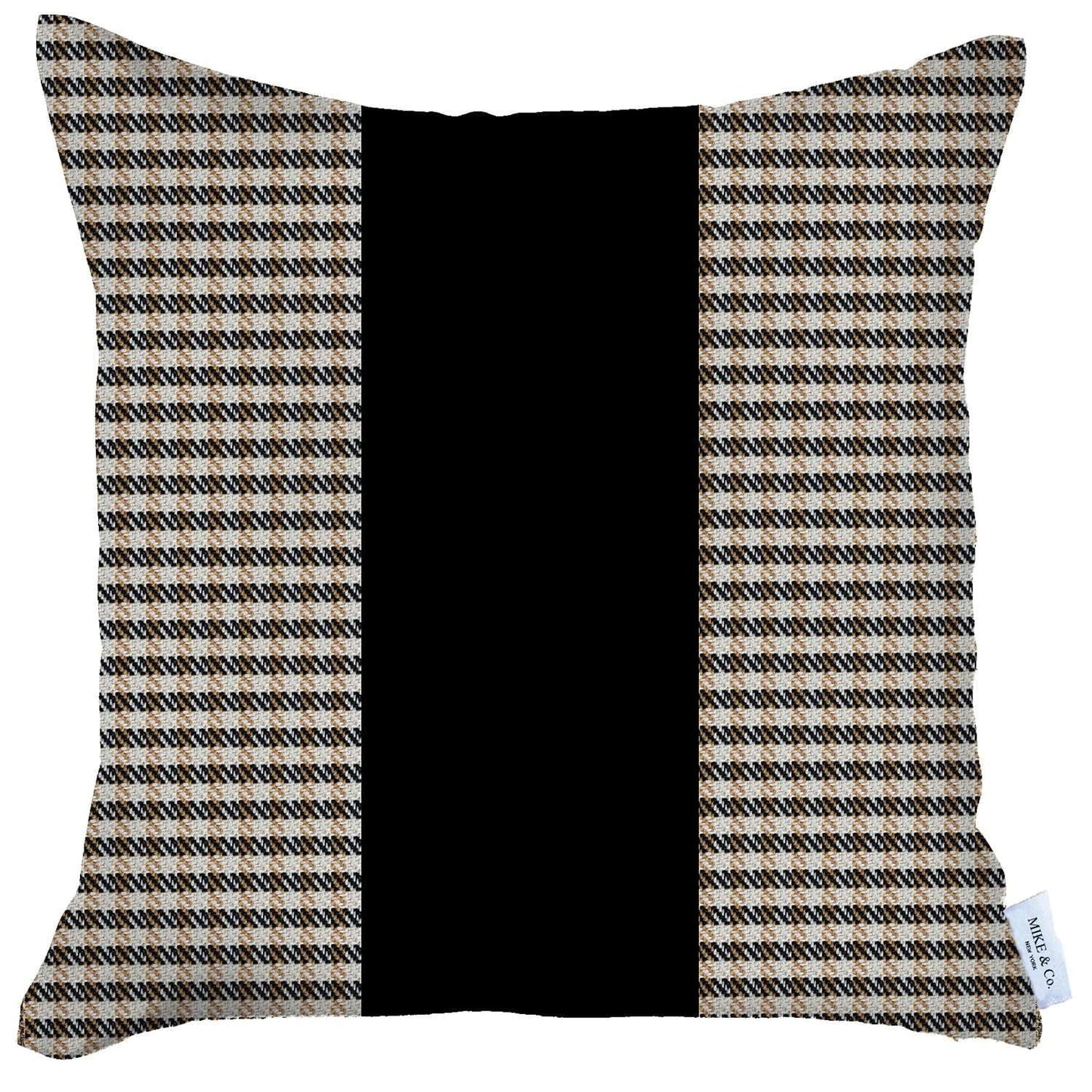 Tan Houndstooth Decorative Throw Pillow