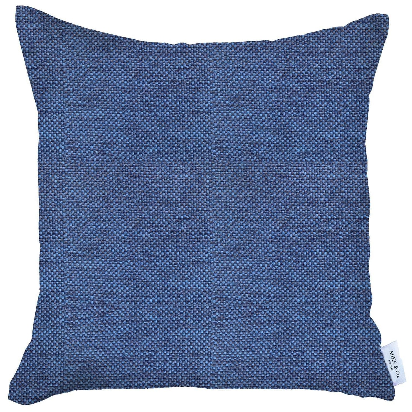 Blue Modern Textured Throw Pillow