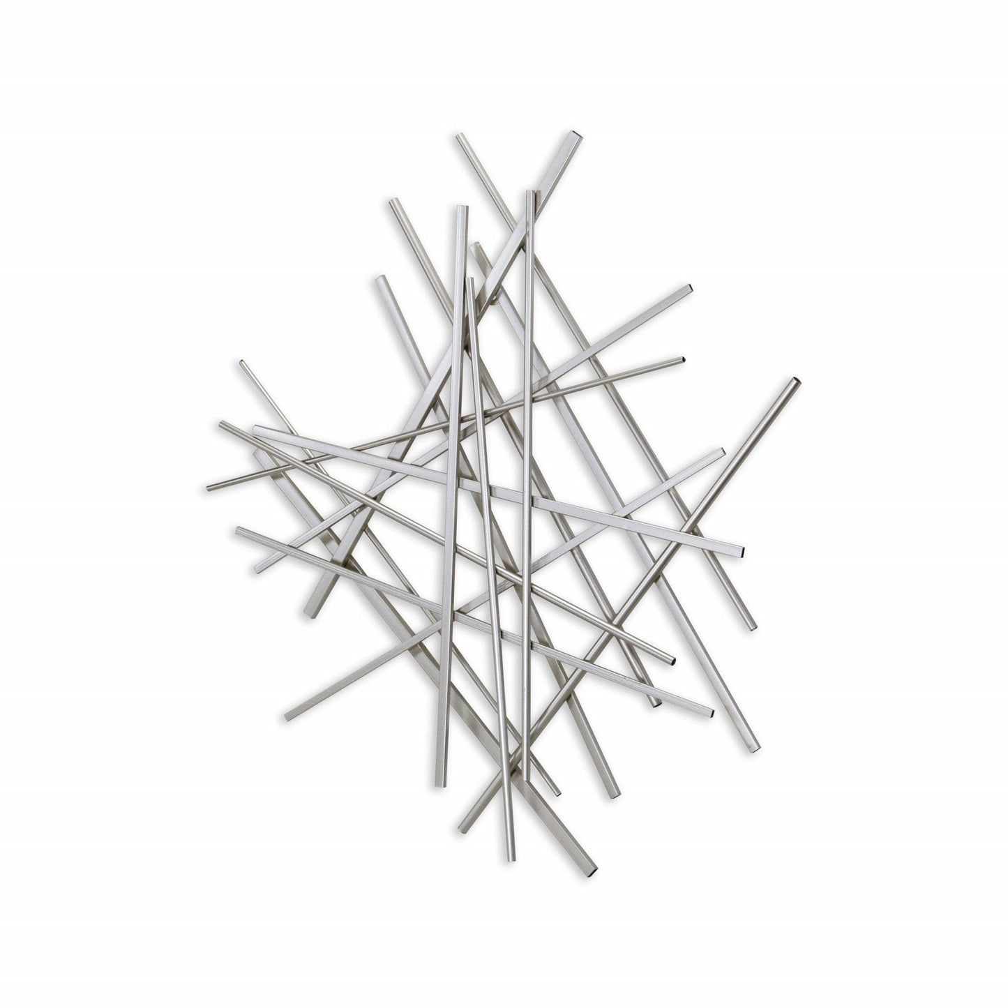 Silver Rod Abstract Wall Decor