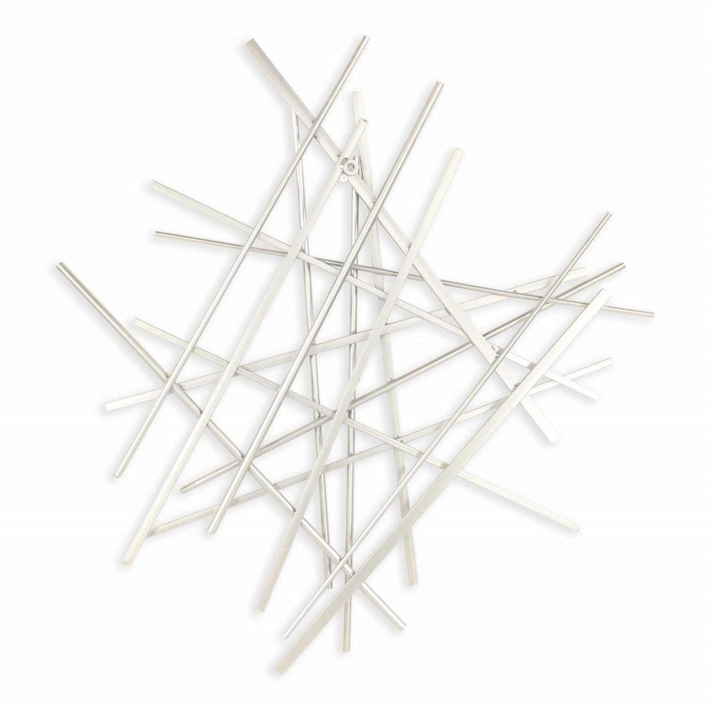 Silver Rod Abstract Wall Decor