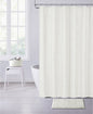 Pearl White Soft Textured Shower Curtain