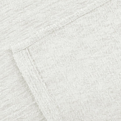 Pearl White Soft Textured Shower Curtain