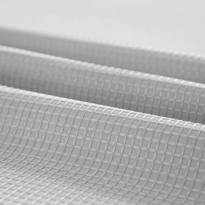 Silver Modern Grid Shower Curtain and Liner Set