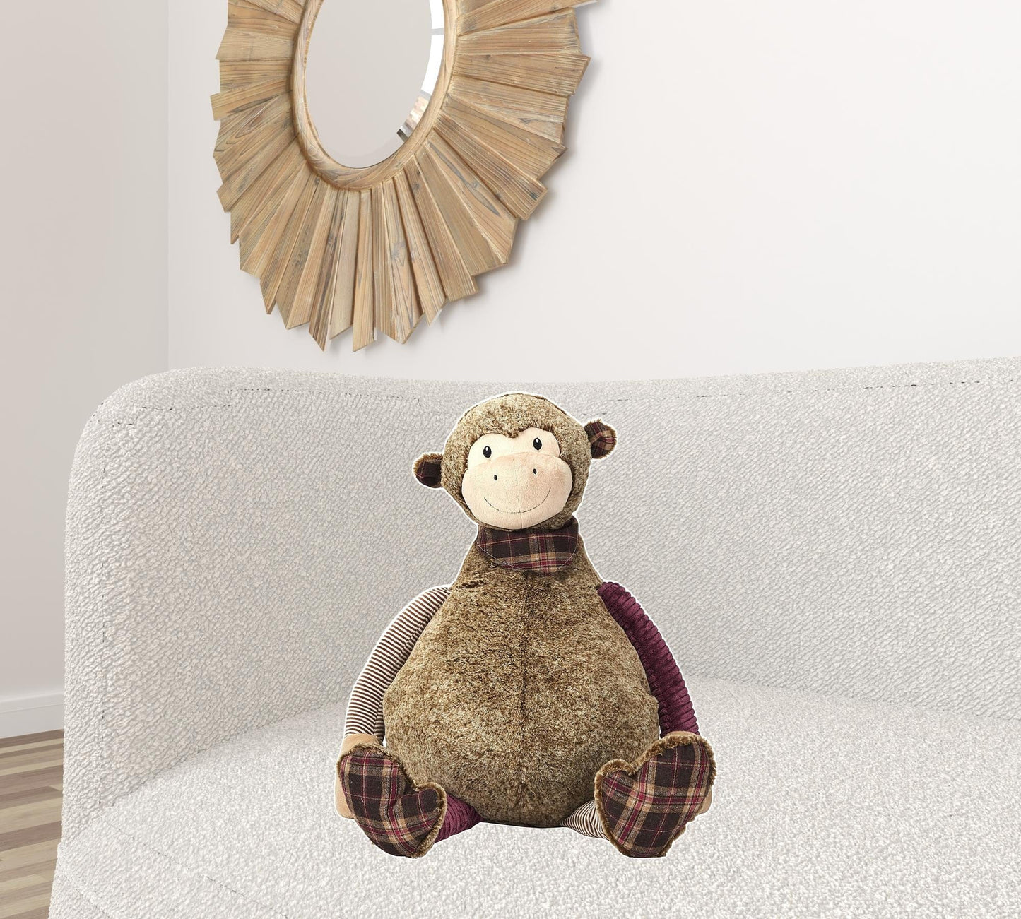 Brown 23" X 24" Novelty Polyester Throw Pillow