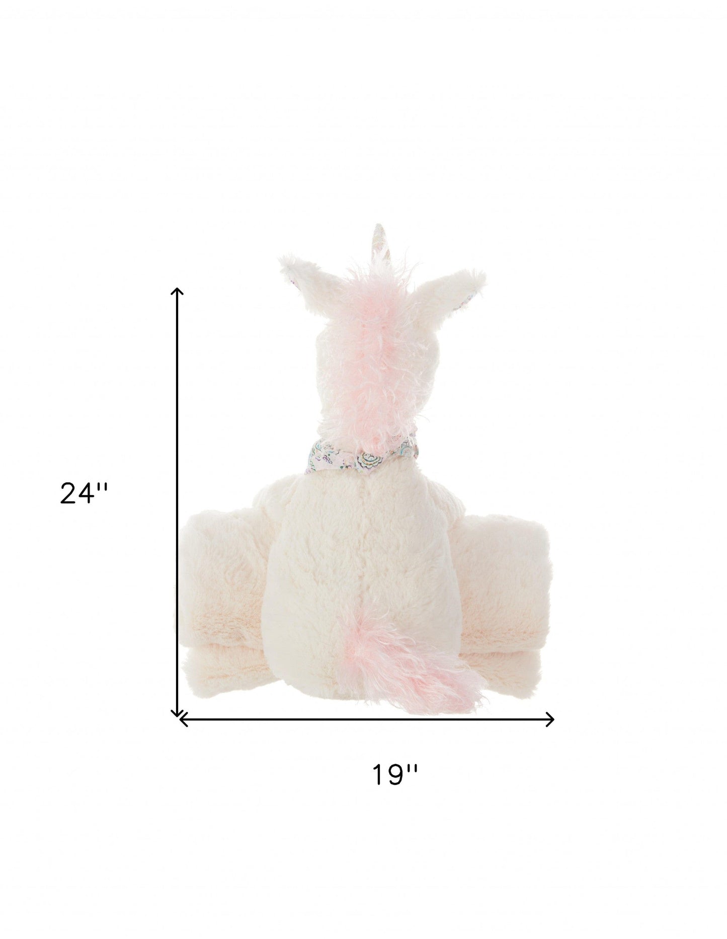 Beige 19" X 24" Novelty Polyester Throw Pillow