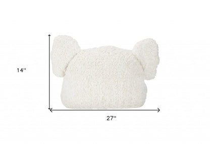 Grey 14" X 27" Novelty Polyester Throw Pillow