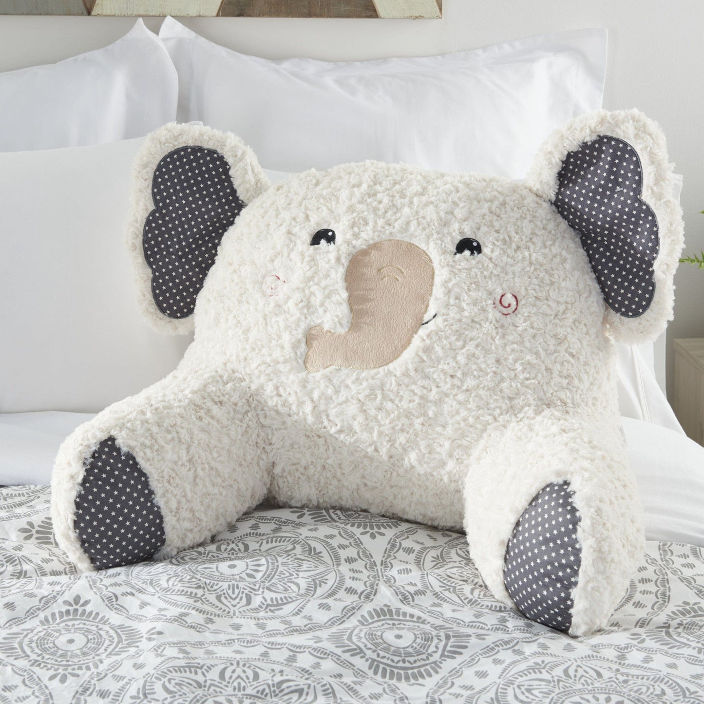 Grey 14" X 27" Novelty Polyester Throw Pillow