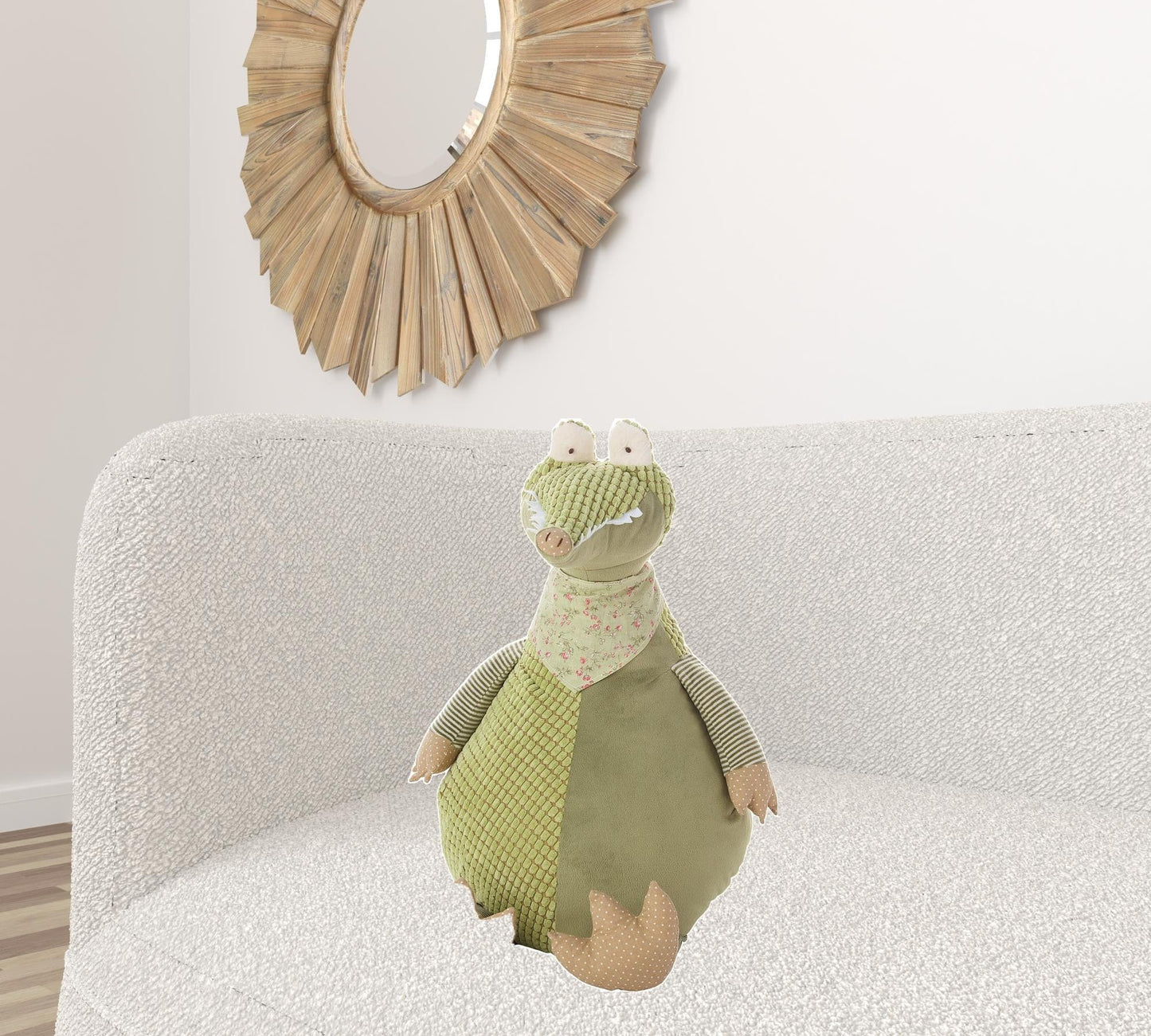 Green 22" X 26" Novelty Polyester Throw Pillow