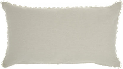 Ivory 21" X 16" Novelty Polyester Throw Pillow