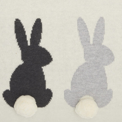 Ivory 23" X 24" Novelty Polyester Throw Pillow