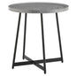 Modern Gray and Black Round Side Table