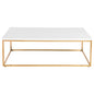 White and Gold High Gloss Coffee Table