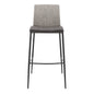 Set of Two Dark Gray Bar Stools