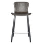 Set of Two Charcoal Counter Stools