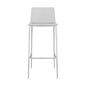 Set of Two Contemporary Acrylic and Nickel Bar Stools