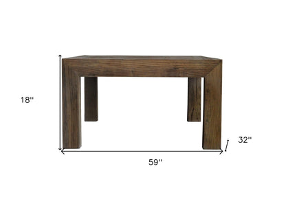 Classic Rectangular Wooden Coffee Table
