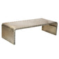 Bench Shaped Metal Coffee Table