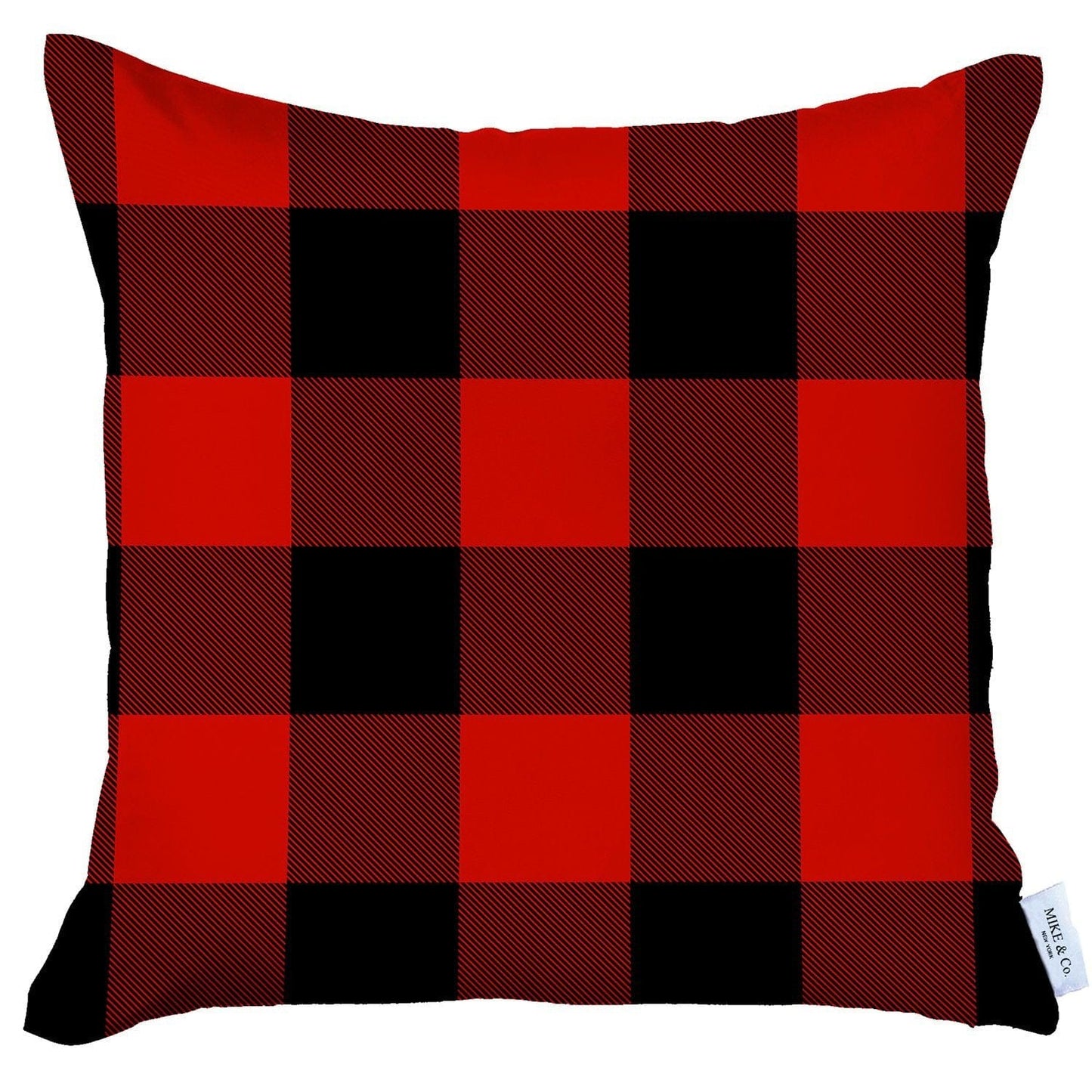 Red and Black Buffalo Plaid Throw Pillow