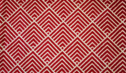 2' x 4' Deep Red and Tan Arrow Geo Washable Floor Mat