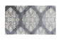 2' x 4' Gray and Ivory Scallop Medallion Washable Floor Mat