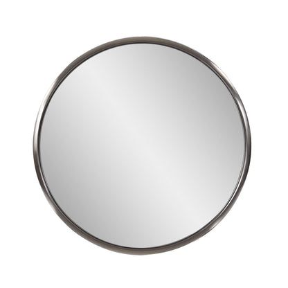 20" Brushed Titanium Round Wall Mirror