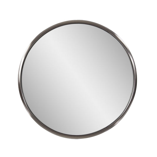 20" Brushed Titanium Round Wall Mirror