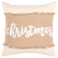 Christmas Beige and Natural Decorative Throw Pillow