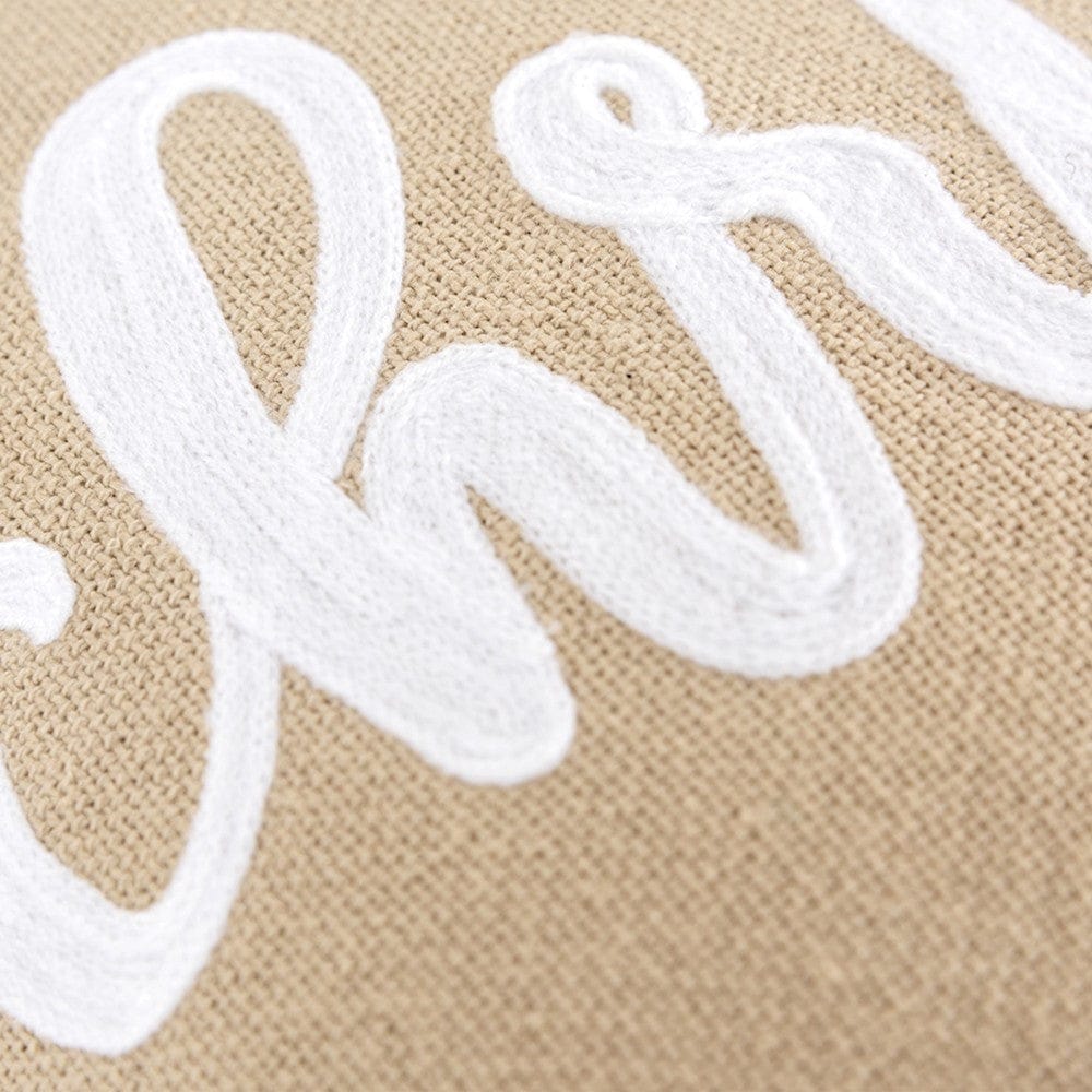 Christmas Beige and Natural Decorative Throw Pillow