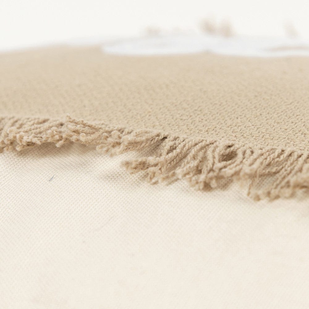 Christmas Beige and Natural Decorative Throw Pillow