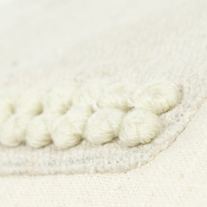 Ivory Natural and Green Contemporary Christmas Tree Throw Pillow