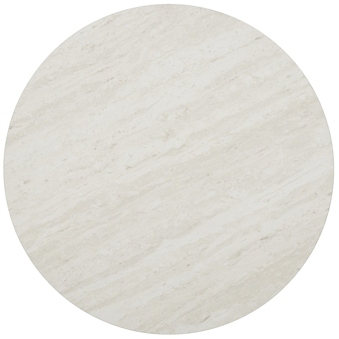 23" Silver Manufactured Wood And Iron Round End Table