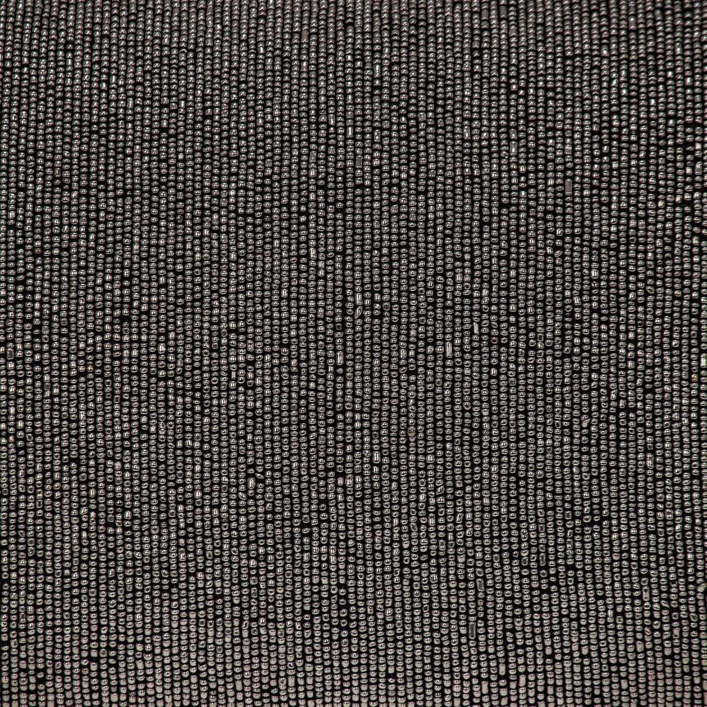 Shimmering Gray Beaded Luxury Throw Pillow