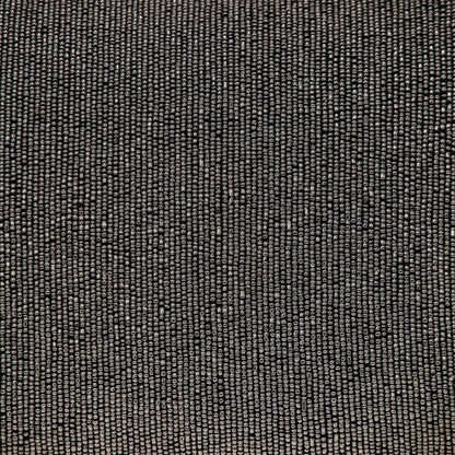 Shimmering Gray Beaded Luxury Throw Pillow