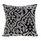 Luxe Velvet Black Beaded Throw Pillow