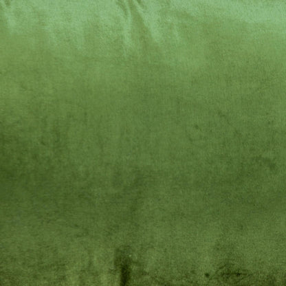 Reversible Blue and Green Lumbar Velvet Throw Pillow